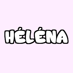 Coloring page first name HÉLÉNA