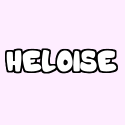 Coloring page first name HELOISE