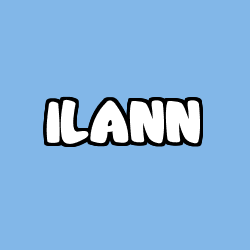Coloring page first name ILANN