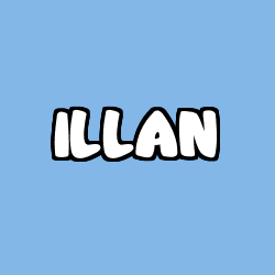 Coloring page first name ILLAN