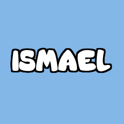 Coloring page first name ISMAEL