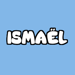 Coloring page first name ISMAËL