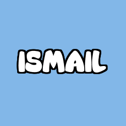 Coloring page first name ISMAIL