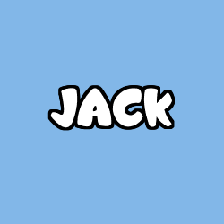 Coloring page first name JACK