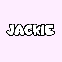 Coloring page first name JACKIE