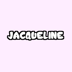 Coloring page first name JACQUELINE