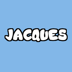Coloring page first name JACQUES