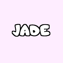 Coloring page first name JADE