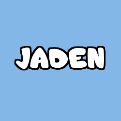 Coloring page first name JADEN