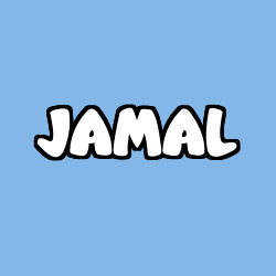 Coloring page first name JAMAL