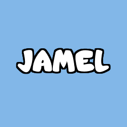 Coloring page first name JAMEL