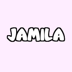 Coloring page first name JAMILA