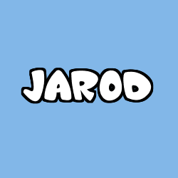 Coloring page first name JAROD