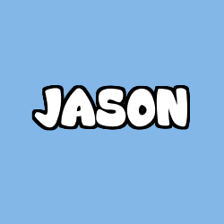 Coloring page first name JASON