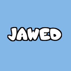 Coloring page first name JAWED