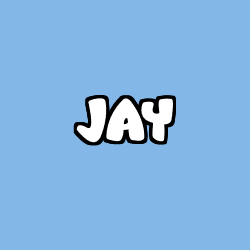 Coloring page first name JAY