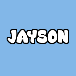 Coloring page first name JAYSON