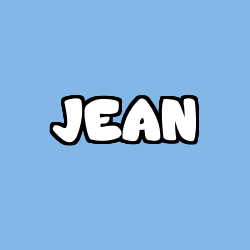 Coloring page first name JEAN