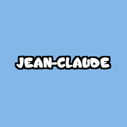 Coloring page first name JEAN-CLAUDE
