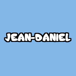 Coloring page first name JEAN-DANIEL