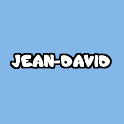 Coloring page first name JEAN-DAVID