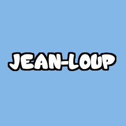 Coloring page first name JEAN-LOUP