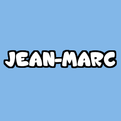 Coloring page first name JEAN-MARC