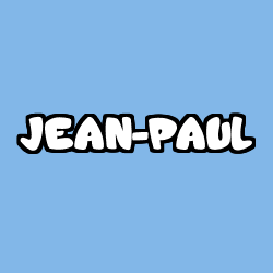 Coloring page first name JEAN-PAUL