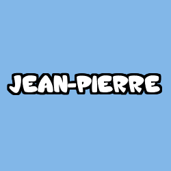 Coloring page first name JEAN-PIERRE