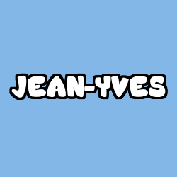 Coloring page first name JEAN-YVES