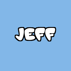Coloring page first name JEFF