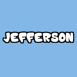 Coloring page first name JEFFERSON