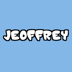 Coloring page first name JEOFFREY