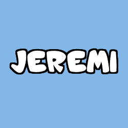 Coloring page first name JEREMI