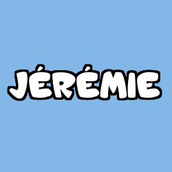 Coloring page first name JÉRÉMIE