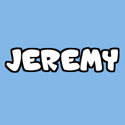 Coloring page first name JEREMY