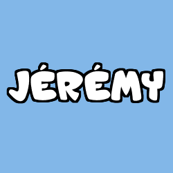 Coloring page first name JÉRÉMY
