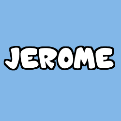 Coloring page first name JEROME