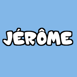 Coloring page first name JÉRÔME