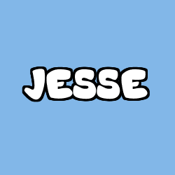 Coloring page first name JESSE