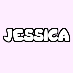 Coloring page first name JESSICA