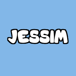 Coloring page first name JESSIM
