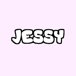 Coloring page first name JESSY