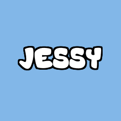 Coloring page first name JESSY