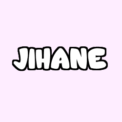 Coloring page first name JIHANE