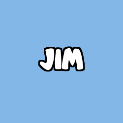 Coloring page first name JIM