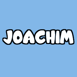 Coloring page first name JOACHIM
