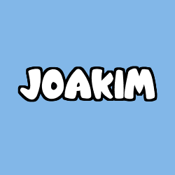 Coloring page first name JOAKIM