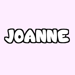 Coloring page first name JOANNE