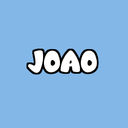Coloring page first name JOAO